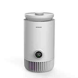 2 IN 1 Air Purifier and Humidifier Combo,Mist-Free Evaporative Humidification with Hepa filte $74.99