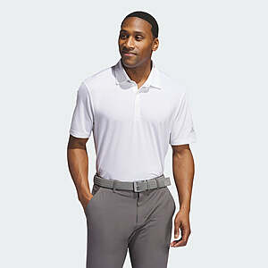 Men's Adidas Men's Ultimate365 Solid Golf Polo Shirt (White) $14.40 + Free S&H