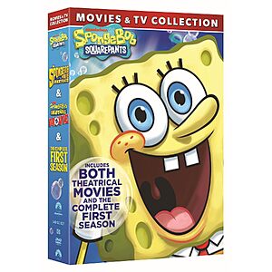 SpongeBob SquarePants 2-Movie & TV Collection (DVD) $6.80 + Free Shipping w/ Prime or on $35+