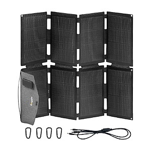 BougeRV 100W N-Type Fiberglass Portable Solar Panel $76 + Free Shipping