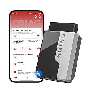 KINGBOLEN Ediag Elite - Bluetooth OBD2 Scanner - Lifetime FREE updates. $88