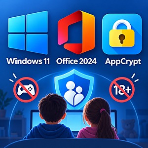 Windows 11 Pro + Microsoft Office Professional 2024 + AppCrypt (Digital Lifetime Keys) $14.99