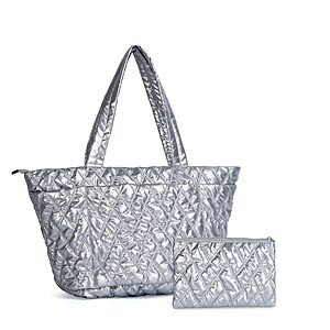 20" Bug Checkered Nylon Women's Laptop Tote Bag (Silver) $13.99 + Free Shipping w/ Prime or on $35+