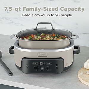 $99 FS WALMART Ninja 8-in-1 PossibleCooker Plus 7.5 Qt Multi-Cooker, Slow Cooker, Steamer, Dutch Oven,