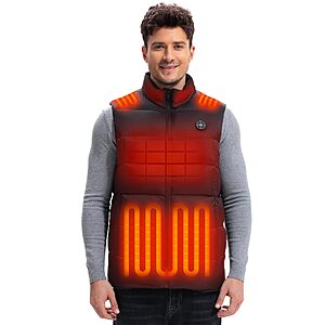 15 Zone Heated Vest for Men, $49.99 w/ coupon and code