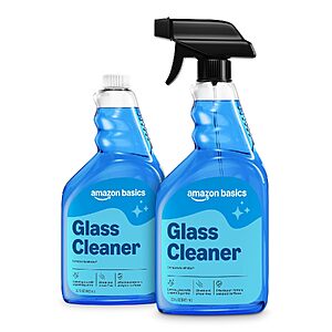 Prime Members: 2-Pack 32-Oz Amazon Basics Streak-Free Glass Cleaner $3.95 w/ S&S + Free Shipping