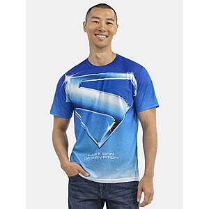 Men's Superman Blue Poster Graphic T-Shirt $4.76 + Free Shipping w/ Walmart+ or on $35+