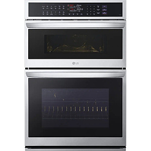 LG - 30-in Wide Smart Built-In Electric Convection Combination Wall Oven with Microwave and Steam Sous Vide - Stainless steel Bestbuy .com $2299.99