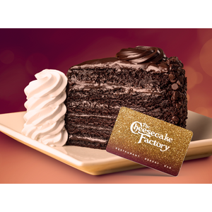 The Cheesecake Factory: Buy a $50 Gift Card Online Get a $10 Bonus eCard (thru 10/25/2026)