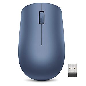 Lenovo 530 2.4 GHz Wireless Mouse (Abyss Blue) $10 + Free Shipping w/ Prime or on orders over $35
