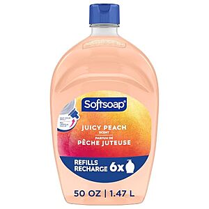 [SnS, AC] $3.69* | 50-Oz Softsoap Antibacterial Liquid Hand Soap Refill (Juicy Peach Scent) at Amazon