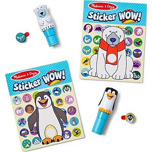 [Prime] $5.99* | 2-Count Melissa & Doug Sicker Wow! Polar Bear & Penguin Art & Craft Activity Set at Amazon