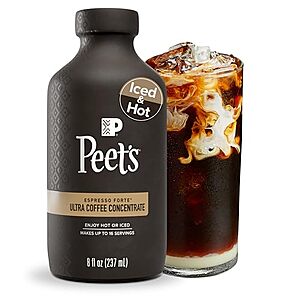 [SnS, AC] $12.60 | 8-Oz Peet's Coffee Ultra Coffee Concentrate (Espresso Forte) at Amazon