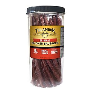 [AC] $12.74 | 15.2-Oz Tillamook Country Smoker Real Hardwood Smoked Sausages, Original Beef at Amazon