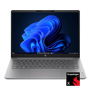 14" HP OmniBook 3 1920x1200 OLED Laptop w/ Snapdragon X, 8GB RAM & 256GB SSD (Nouvelle Silver) $449.99 + Free Store Pickup at Best Buy