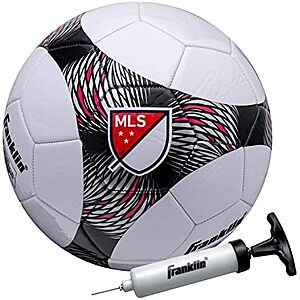 $9.31* | Franklin Sports MLS Pro Vent Soccer Ball w/ Air Pump (Size 3, Red) at Amazon