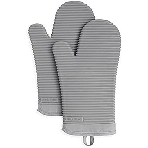 [Prime] $10.99* | 2-Pc KITCHENAID Ribbed Soft Silicone Oven Mitts at Amazon