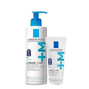 $19.60* | 13.52oz. + 2.53oz. La Roche-Posay Lipikar AP+Max Triple Moisturizing Body Cream at Amazon