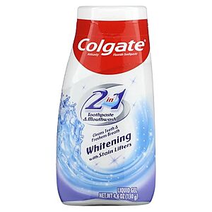 [AC] $27.84 | 3 × 4-Pack 4.6-Oz Colgate 2-in-1 Whitening With Stain Lifters Toothpaste ($9.28 each) at Amazon