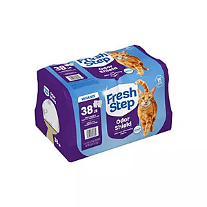 $44.99, get $9 in Rewards PETSMART.com Free Pick Up: 2 x 38lb Fresh Step Multi-Cat Clumping Litter unscent or  With Febreze Freshness, Bag