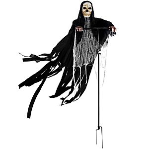 JOYIN Halloween Grim Reaper Decorations Outdoor Rotatable Flying Scream, $25.99