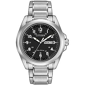 $147* | 43mm Citizen Men's Eco-Drive Weekender Garrison Field Watch at Amazon