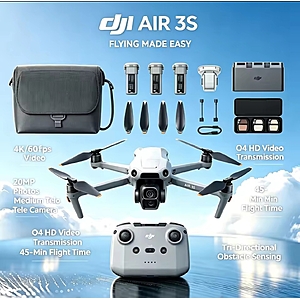 Open-Box: DJI Air 3S Fly More Combo, RC-N3 + F/S $966.33