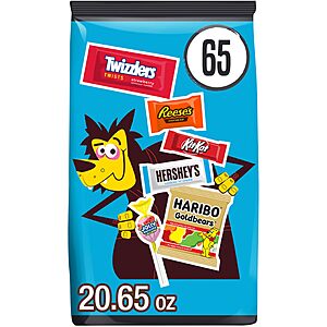 3 Bags $32.77 or less FS for everyone S&S/Promos  Hershey's Assorted Halloween Candy and Chocolate Bulk Variety Pack 20.65 oz