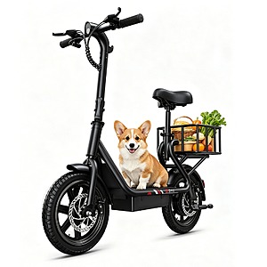 DYU C4 14 inch 500W (Peak) 36V 7.8Ah Folding e-Bike 20 mph $159 + Free Shipping