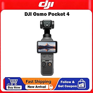 DJI Osmo Pocket 4 1" CMOS 4K/240fps 3-Axis Gimbal 107GB $445.50 + Free Shipping