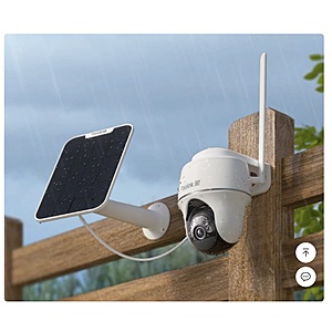 Reolink Go PT Ultra + SP Smart 4K 8MP Wireless 4G LTE PT Battery Camera with Color Night Vision $159.99