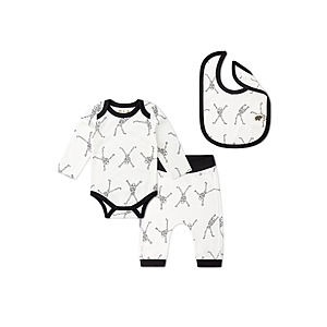 M+A by Monica + Andy Organic Cotton Halloween Bodysuit, Pants and Bib Set (18-24 Months) $15