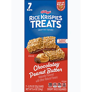 Rice Krispies Treats, Crispy Rice Squares, Halloween Idea, Chocolatey Peanut Butter, 7 ct, 5.4oz - $1.99