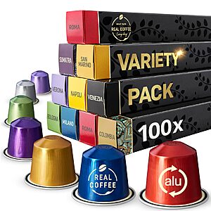 Espresso Variety Pack 100 pods $35 after 20% coupon