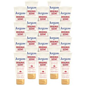 [SnS, AC] $11.04 | 20-Pack 2-Oz Jergens Original Scent Dry Skin Body Lotion, Hand and Body Moisturizer at Amazon