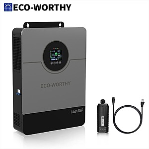 ECO-WORTHY 10KW 48V Off-grid Inverter 120V/220V Split Phase 200A Charger UL1741 $1280 + Free Shipping