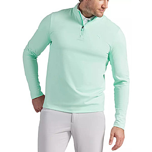 PUMA Men's CloudSpun Tech ¼ Zip Top (Mint) $18.97 + Free Shipping on $49