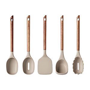 [Prime] 5-Piece Cuisinart AcaciaFusion Silicone Kitchen Tool Set $16.95 + Free Shipping