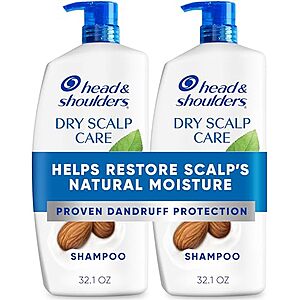 [Prime, SnS, AC] $16.91* | 2-Pack 32.1-Oz Head & Shoulders Shampoo (Dry Scalp Care w/ Almond Oil) at Amazon ($8.46 each)