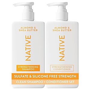[Prime, SnS, AC] $13.08* | 2-Pk 16.5-oz Native Shampoo & Conditioner at Amazon