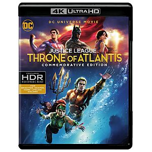 DCU Justice League: Throne of Atlantis Commemorative Edition (4K Ultra UHD) $12.99 Amazon.com