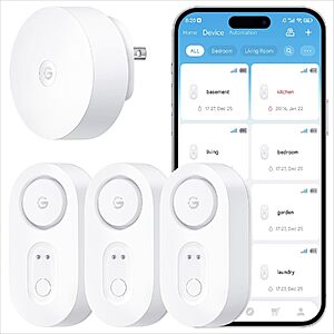 Prime Members: 3-Pk GoveeLife Smart Water Leak Detector 1s + WiFi Gateway Alarm $35.71 & More + Free Shipping