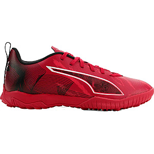 PUMA Kids' Ultra 6 Play CP Turf Soccer Cleats (Black/Red, Sizes 2.0-5.5) $17.07 + Free Shipping on $49+
