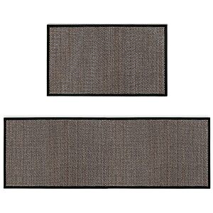 Artoid Mode Non-Skid Kitchen Rugs and Mats Set of 2-17x29 + 17x47 $12.99