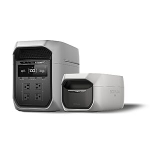 EF ECOFLOW DELTA 3 MAX Plus with Extra Battery, 4096Wh, 3000W Max Output $2048