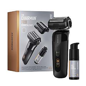 MANSCAPED The Chairman Pro Essentials Kit, Electric Foil Face Shaver $99.99 free shipping Costco.com