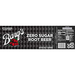 Walmart Barq's Zero Sugar Root Beer 12-pack 12 oz. Fridge Pack Cans $4.68 FS with WM+.