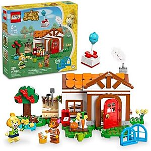 [Prime] $27.99 | 389-Piece LEGO Animal Crossing - Isabelle's House Visit (77049, 2024) at Amazon