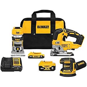 $358.06* | 3-Tool DEWALT 20V MAX Combo Kit w/ 2x Batteries & Charger at Amazon