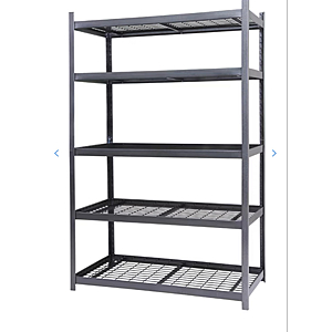 Open Box RUGGED RACK 5-Shelf Boltless Rack Wire Decking, 800lbs Per Shelf $47.00